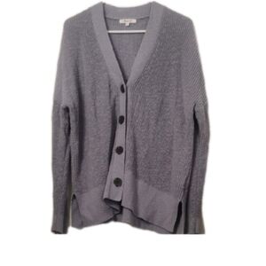 Madewell Lavender Button-Up Cardigan Sweater Small